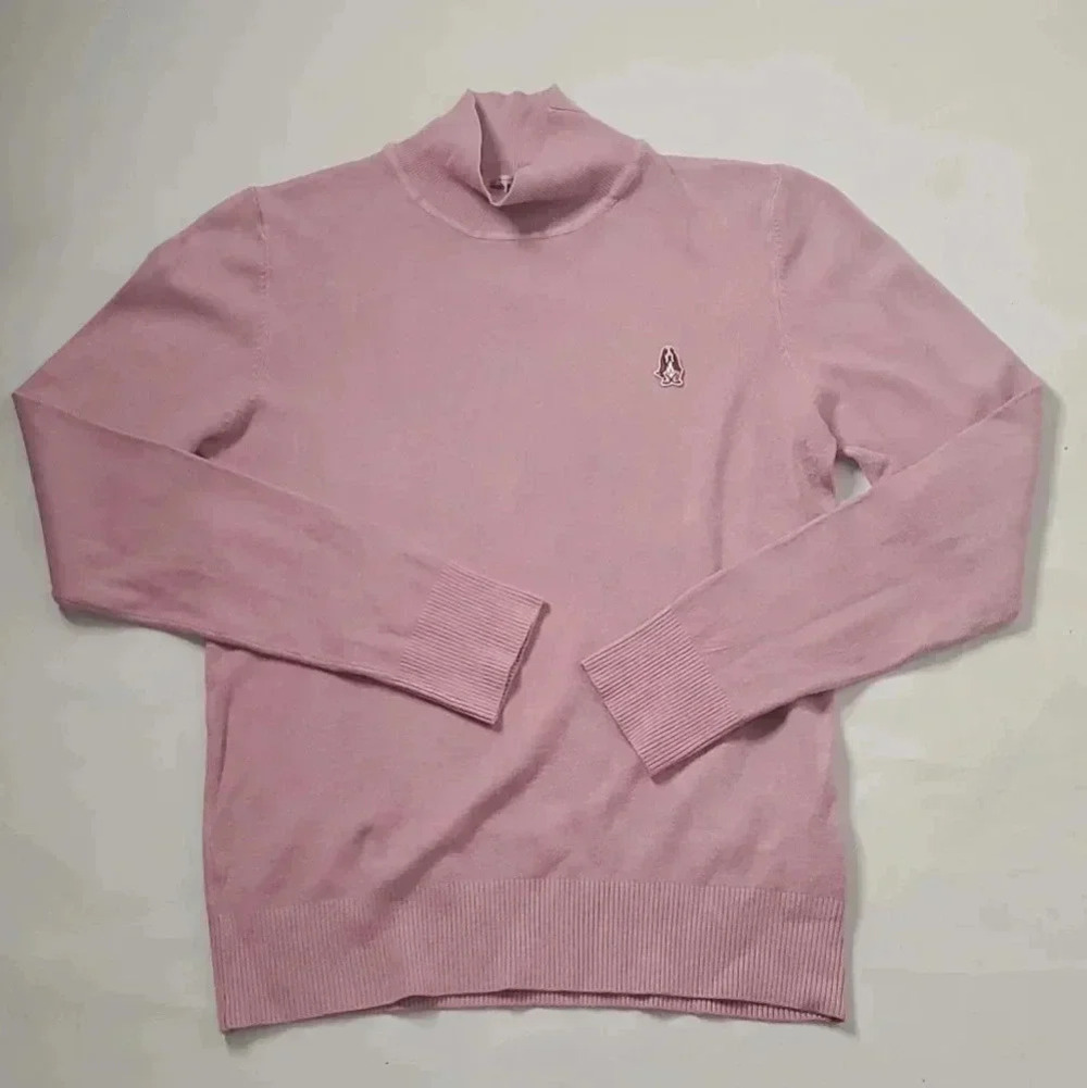 Hush Puppies Mock Neck Pullover Sweater 90s Pink Sz Small